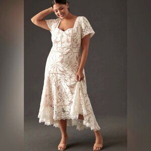 long purple lace dress V-NECK A-LINE LACE GOWN WITH LONG SLEEVES IN PURPLE | CULT MIA main image 1
